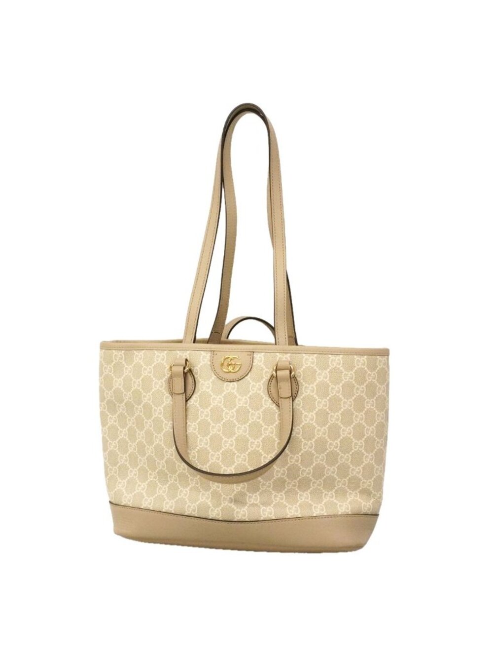 Gucci Tote Bag Ophidia Beige Champagne Gold 2-Way